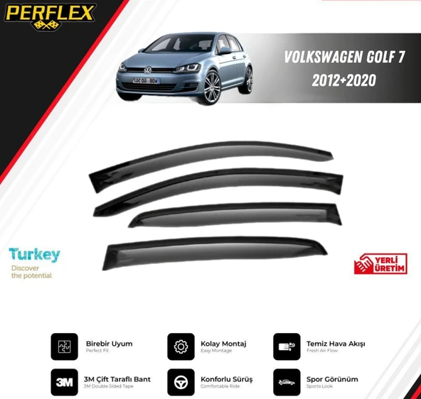 CAM RÜZGARLIĞI V2 DÜZ VW GOLF 7 2012-2020