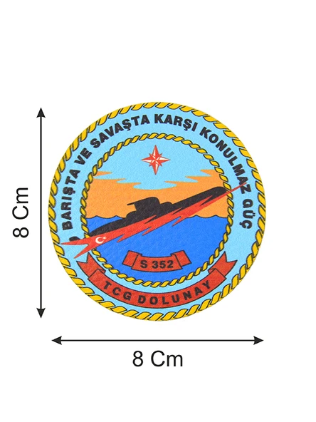 TCG Dolunay - Cırt - Patch - Peç - Arma - 8 cm - 2