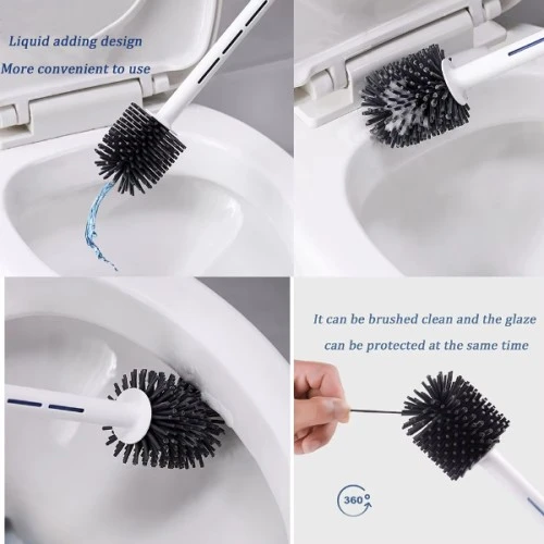 Deterjan Hazneli Silikon Tuvalet Fırçası - 2