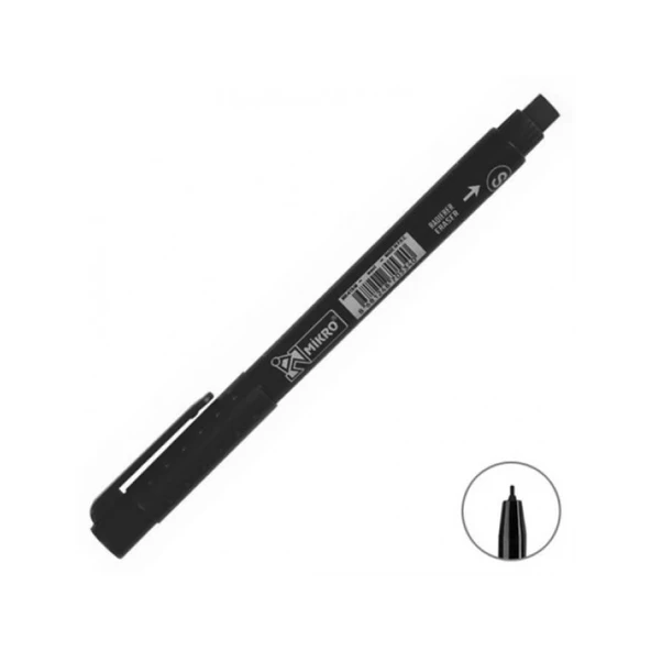 Mikro Asetat Kalemi Permanent S Seri Siyah MK-419