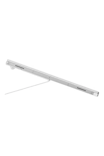 Samsung Galaxy Tab S10 / S9 Ultra Klavyeli Mousepadli Kılıf Beyaz - Resim 4