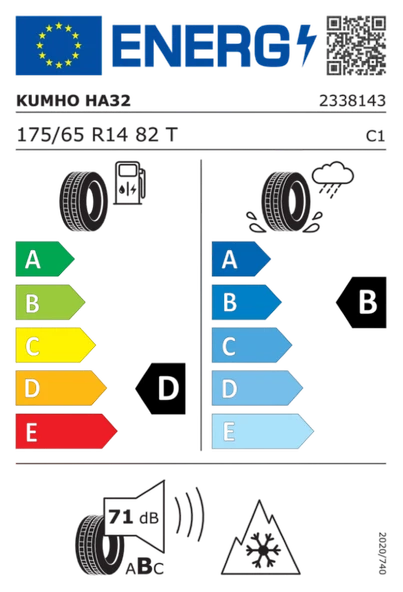 Kumho 175/65R14 82T HA32 4 Season 2025 Üretim 4 Mevsim Lastik - Resim 2