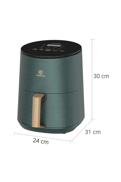 Liven Air Fryer 3.5l Yağsız Fritöz Morondi Yeşil - 8