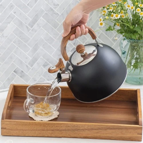 Paslanmaz Çelik Demlik Siyah Renk - 3