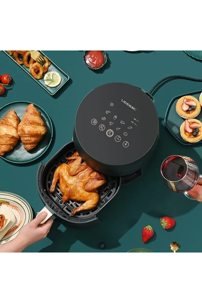 Liven Air Fryer 3.5l Yağsız Fritöz Morondi Yeşil - 4
