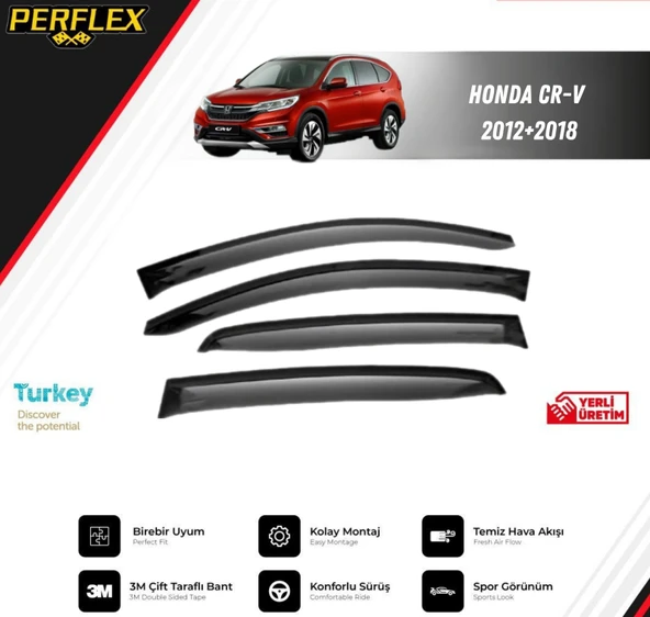 CAM RÜZGARLIĞI V2 DÜZ HONDA CR-V 2012-2018