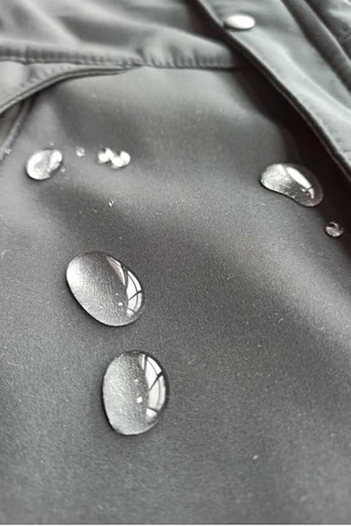 Su ve Rüzgar Geçirmez Kürklü Siyah Softshell Erkek Ceket - 8