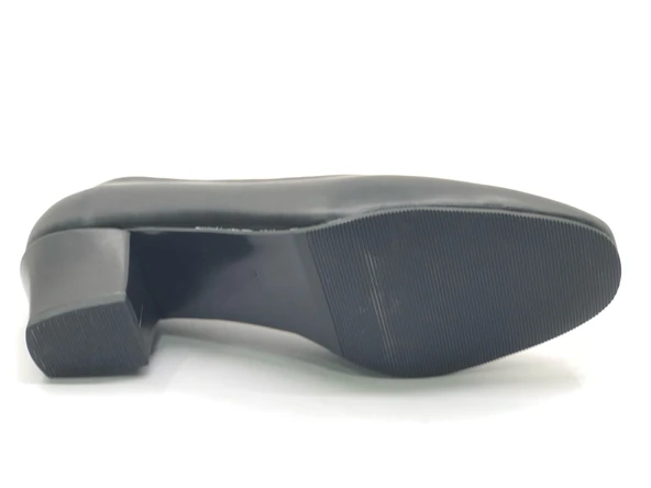 Mehtap Küt Burun Topuklu Kadın Klasik Ayakkabı - Resim 11