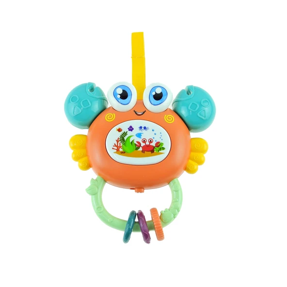 Oyuncak Yengeç Pilli Sesli Sevimli Yengeç 15 Cm