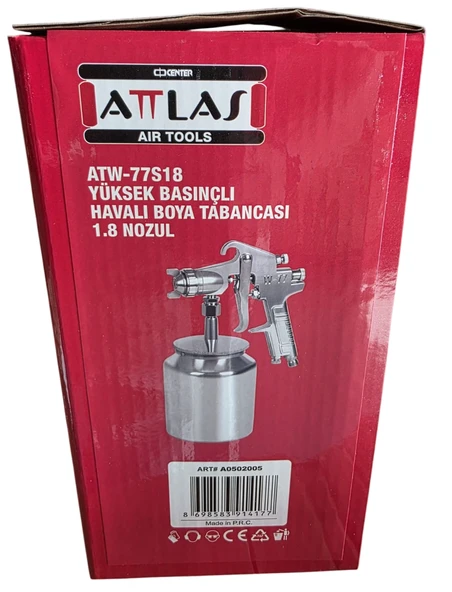 Atlas Atw-77S18 Yuksek Basincli Havali Boya Tabancasi 1.8 Nozul - 3