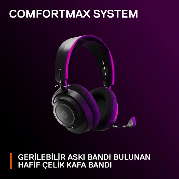 Steelseries Arctis Nova 7 Kablosuz Bluetooth Oyuncu Kulaklığı - 5