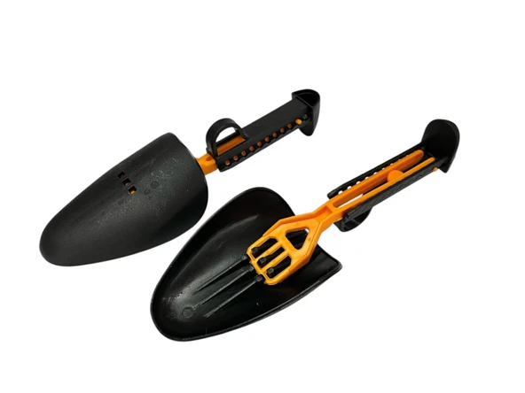 SrtFootCare Plastik Ayarlı Ayakkabı Kalıbı 39-44 Turuncu Siyah 1 Çift - Resim 3