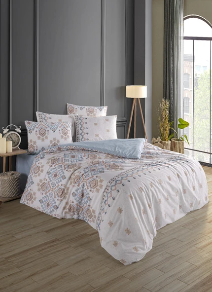 Newhome Meyra Çift Kişilik %100 Pamuk Baskılı Pike Takımı