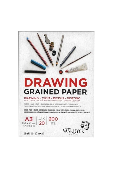 VAN DYCK ÇİZİM BLOK DRAWING A3 200 GR 20 YP