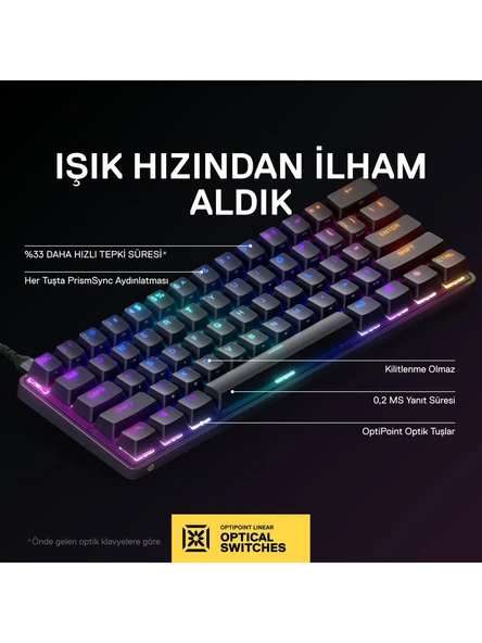 Steelseries Apex 9 Mini Mekanik Oyun Klavyesi - 4