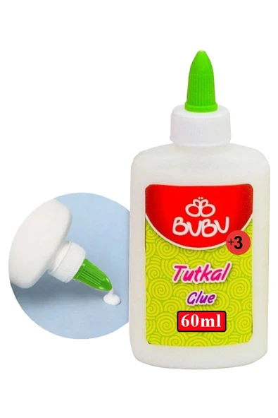 Beyaz Tutkal 60 ml 1 Adet Bubu Beyaz Mobilya Tutkalı 75 gr Ahşap Tutkalı Su Bazlı Çok Amaçlı Beyaz Tutkal