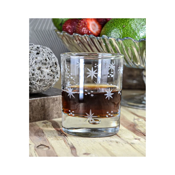 DECOCIA Bubble 6lı Viski Bardağı 240cc Sema  Desenli - 2