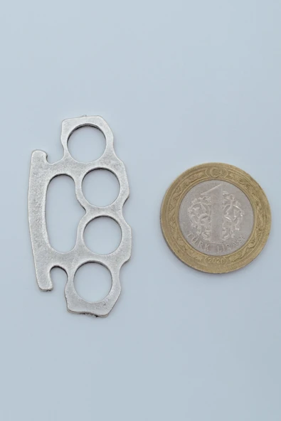 Muşta Gümüş Kaplama Düz Zincir Kolye - Resim 4