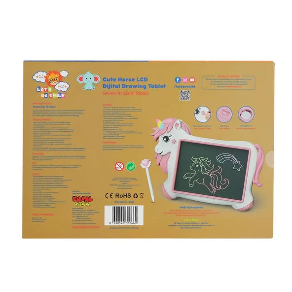 Nessiworld LC-31066 Sevimli At Çizim Tableti 10 inç -Lets be Child - 4