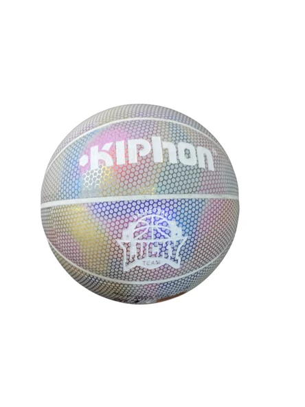 Reflektörlü Basketbol Topu Yüksek Kaliteli Hologramlı Gece Parlayan Basketbol Top - 3