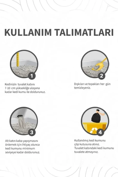 Hs Tarım BentySandy Lavanta Kokulu Topaklanan İnce Taneli Kedi Kumu 10L - 5