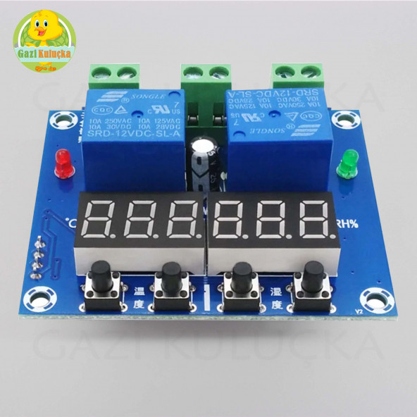 Kuluçka Termostat Sıcaklık / Nem Kontrol XH-M452 / 12v 10A - 3