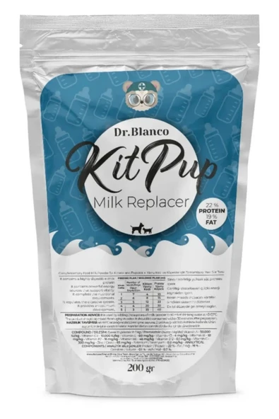 Hs Tarım Dr.Blanco PS Yavru Kedi & Köpekler İçin Anne Sütü Tozu 200Gr