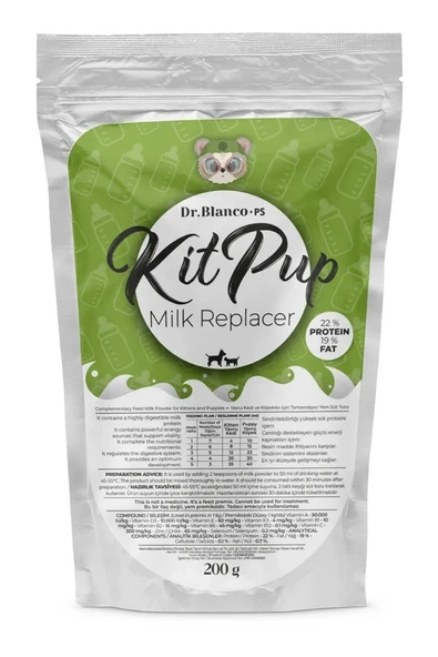Hs Tarım Dr.Blanco PS Yavru Kedi & Köpekler İçin Anne Sütü Tozu 200Gr - 2