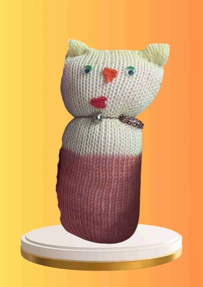 Tıkırık Örgü Yastık Uyku ve Oyun Arkadaşı Minik - 35 cm