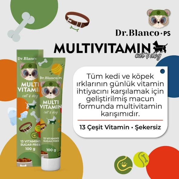 Hs Tarım Dr. Blanco PS Cat&Dog Multi Vitamin Malt Pasta - 4