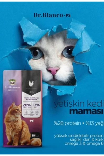 Hs Tarım Dr. Blanco Ps Seri Kuru Kedi Maması - 10kg - 4