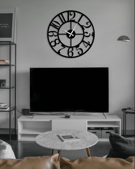 Eysa AuraTime Dekoratif Metal Duvar Saat 50x50CM - 6