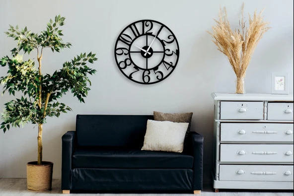 Eysa AuraTime Dekoratif Metal Duvar Saat 50x50CM - 3