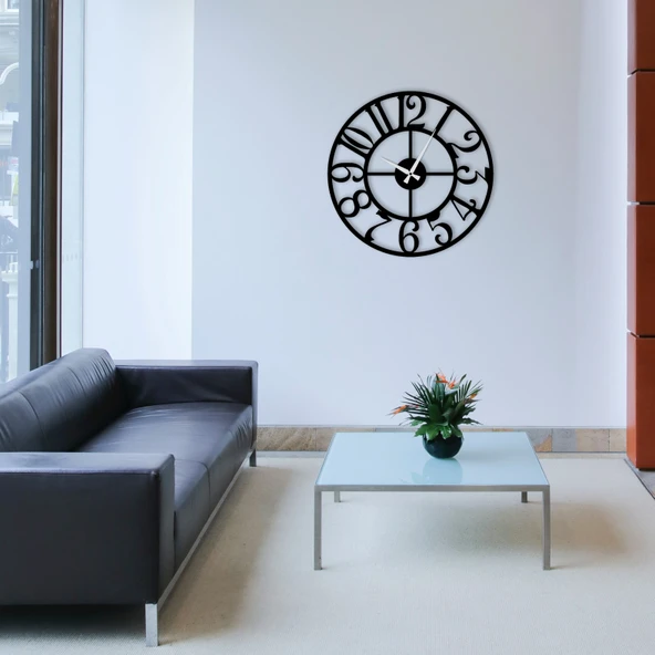 Eysa AuraTime Dekoratif Metal Duvar Saat 50x50CM - 10