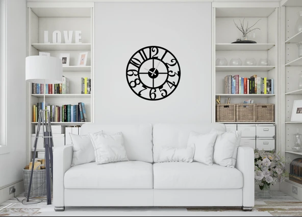 Eysa AuraTime Dekoratif Metal Duvar Saat 50x50CM - 9