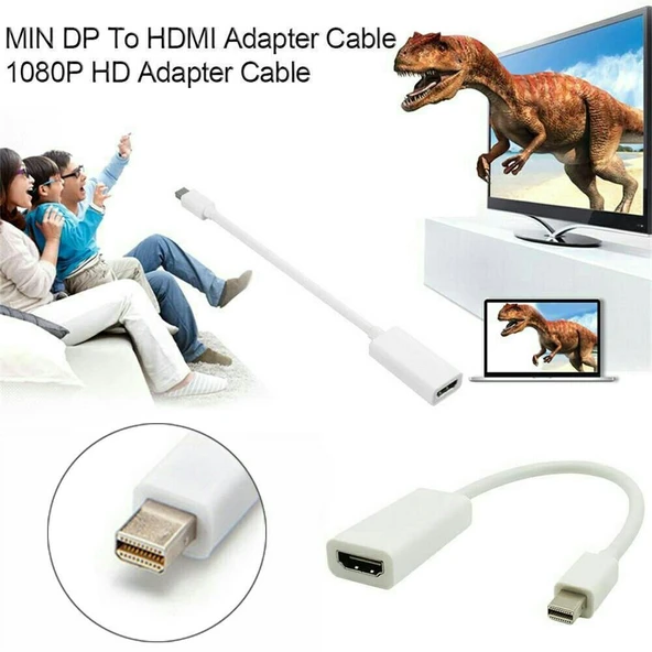 Ancheyn Mini Displayport To HDMI Çevirici Dönüştürücü Adaptör Kablo 4511 - 5