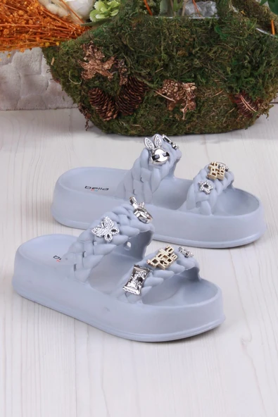 Fort Bella E423 Plaj Deniz Havuz Terliği Hafif Rahat Esnek Kız Çocuk Terlik - Resim 6