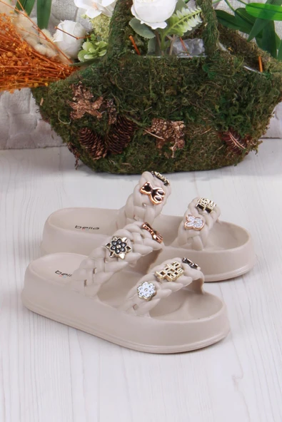 Fort Bella E423 Plaj Deniz Havuz Terliği Hafif Rahat Esnek Kız Çocuk Terlik - Resim 11