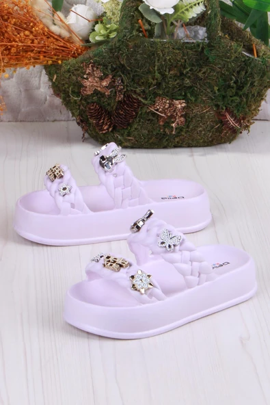 Fort Bella E423 Plaj Deniz Havuz Terliği Hafif Rahat Esnek Kız Çocuk Terlik - Resim 3