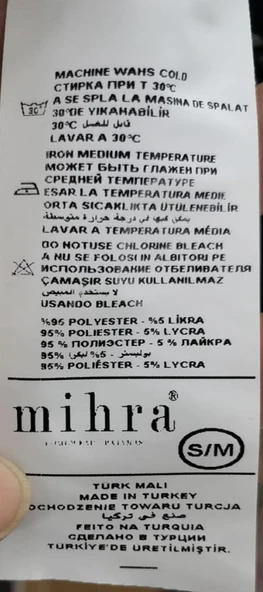 Mihra Kadın Bisiklet Yaka MİLAN Likralı Kısa Kol Pijama Takımı 50107L - 1 Adet  S - M Lila - 3