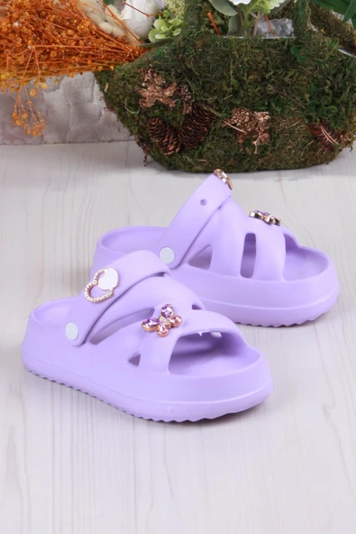 Fort Clx 6980 Plaj Deniz Havuz Terliği Hafif Rahat Esnek Kız Çocuk Terlik - Resim 6