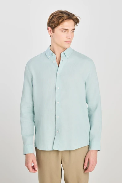 Regular Fit Gömlek Mint Green Mint Green XL