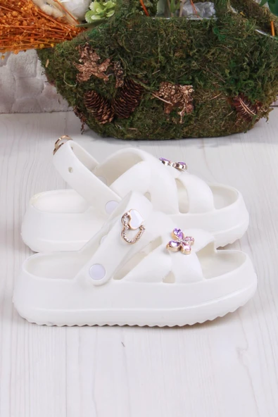 Fort Clx 6980 Plaj Deniz Havuz Terliği Hafif Rahat Esnek Kız Çocuk Terlik - Resim 12