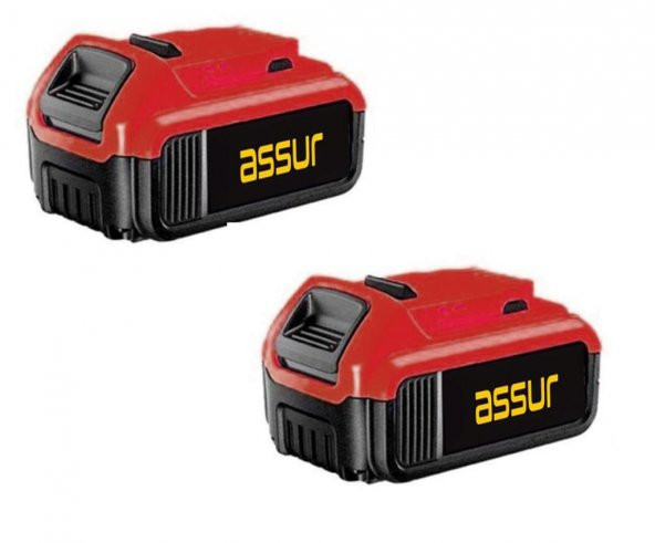 Assur Pro 58w 6ah X-line Metal Şanzıman Çift Akülü Darbeli Şarjlı Matkap Profesyonel - Resim 3
