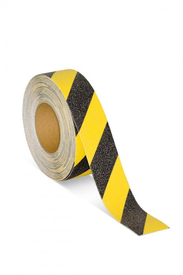 50 Mm * 15 M Kaydırmaz Bant Starline Sarı-Siyah X 5 Adet - 4