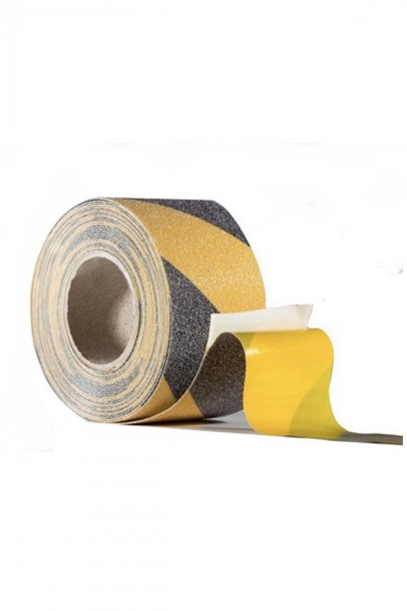 50 Mm * 15 M Kaydırmaz Bant Starline Sarı-Siyah X 5 Adet - 5
