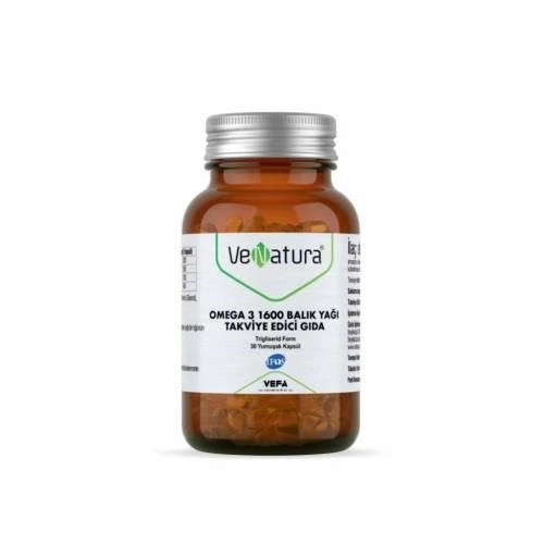 Venatura Omega 3 1600 Balık Yağı 30 Kapsül