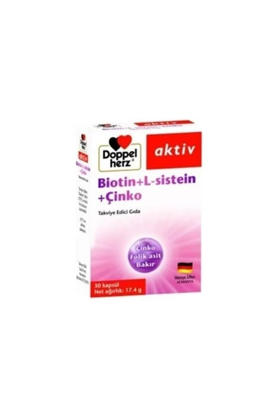 Doppelherz Aktiv Biotin + L-Sistein + Çinko 30 Kapsül