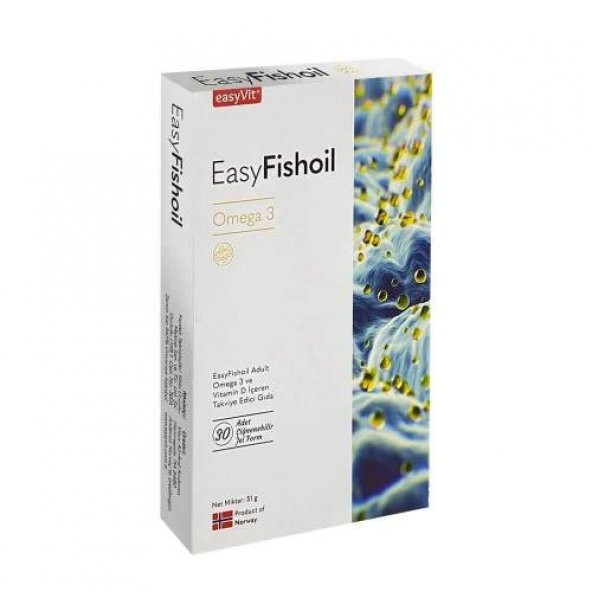 EasyFishOil Omega 3 Yetişkin 30 Çiğnenebilir Jel Form