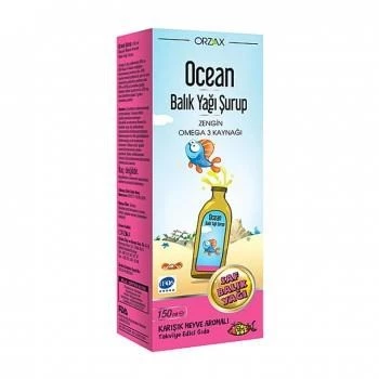 Ocean Omega 3 Karışık Meyve Aromalı 150 ml Şurup